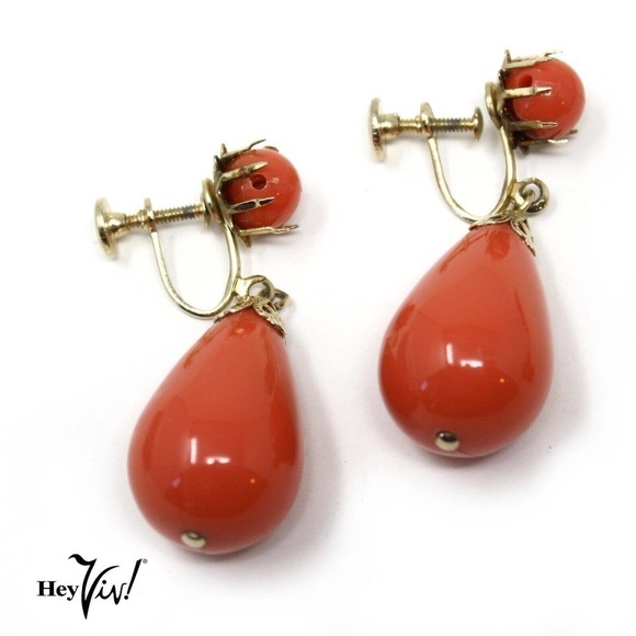 Dana Tyler Pink Coral Bead Necklace and Screw Back Earring Set in Box - Hey Viv - Picture 3 of 7